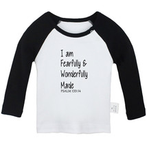 I&#39;m Fearfully and Wonderfully Made Funny T-shirts Newborn Baby Graphic Tees Tops - £8.28 GBP+