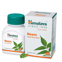 Himalaya Herbals Neem 60 Tablets | Pack of 1,2,3,4,5,6,8,10,12,15,20 - $12.42+