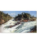 Peder Mork Monsted Waterfront Painting Ceramic Tile Mural BTZ22874 - $205.15 CAD+
