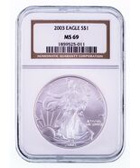 2003 Silber American Eagle Ausgewählten Von NGC As MS-69 - $94.44