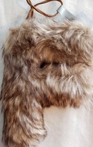 Christmas Holiday Aspen Binned Fuzzy Furry Brown Initial/Letter &quot;F&quot; Orna... - $28.06 CAD