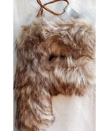 Christmas Holiday Aspen Binned Fuzzy Furry Brown Initial/Letter &quot;F&quot; Orna... - €17,12 EUR