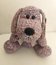 Kellytoy Puppy Dog Plush Stuffed Animal Red White Blue Marbled - £38.21 GBP