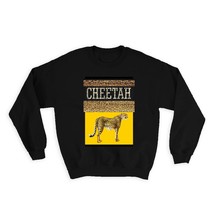Cheetah Animal Print Nature : Gift Sweatshirt Wild Animals Wildlife Fauna Safari - £22.68 GBP