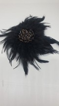 Beaded Feather fascinator Pin W Hair Clip New.Can be worn as beautiful broach - £7.98 GBP