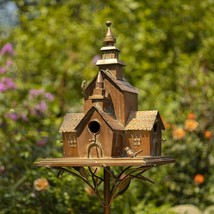 Large Copper Colored Multi-Birdhouse Stakes, Room for 4 Bird Families in Each (C - £100.32 GBP+