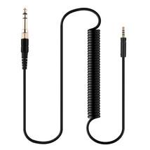 Coiled Spring Audio Cable For Sennheiser Momentum Over/On Ear headphones - £16.87 GBP