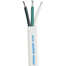 Ancor White Triplex Cable - 6/3 AWG - Flat - 100&#39; [130710] - £355.11 GBP