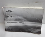 2018 Chevy Chevrolet Impala Owners Manual Guide Book - $43.17