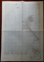 1955 Military Topographic Map Pula Susak Islands Istria Yugoslavia Croatia - $51.14