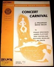 1st Division Band Concert Carnival 3rd B-flat Cornet Music Book - £8.03 GBP