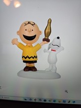 Department 56 Charlie Brown  Strike King Ornament NeW - $501.33 MXN