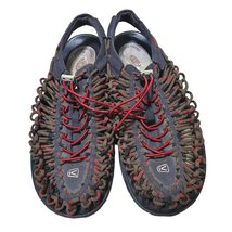 KEEN Men&#39;s 11.5 UNEEK Round Cord Sandals Red Dahl KE1014620 - £34.36 GBP