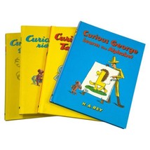 Curious George HA Rey Lot 4 HC Childrens Books Medal Job Alphabet Bike 1979 - $49.45