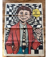 Vintage 1965 MAD Magazine 20x28 Top Half Poster What Me Worry Alfred E N... - £66.49 GBP