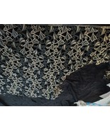 VTG. Metallic Gold Thread and Black Lace/ Applique Fabric - £17.12 GBP