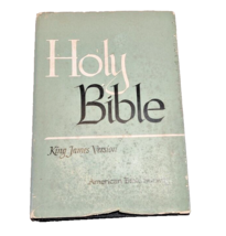 Holy Bible 1957 KJV American Bible Society Hardcover DJ Vintage-Christian - £10.58 GBP