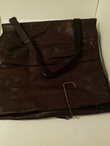 Club Pelican Bay Luxury Genuine Leather Garment Bag w/ Shoulder Strap &amp; ... - £117.46 GBP