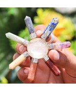 Natural Crystal Conical With 7 Chakra Point Energy Generator Set - $44.95