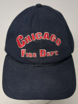 Chicago Fire Department Snapback Baseball Hat Cap Made in USA Spellout VTG - £19.08 GBP
