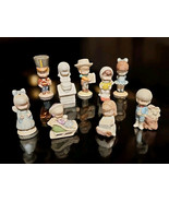 VTG Joan Walsh Anglund Porcelain Christmas Ornaments by Duncan Mold Hand... - $138.49 CAD