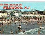 On the Beach Wildwood New Jersey NJ Chrome Postcard Z8 - $3.91