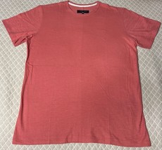 Rag &amp; Bone Men&#39;s Short Sleeve Crew T-Shirt 100% Cotton Coral Pink Size L... - $35.98