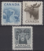 ZAYIX Canada 322-324 MNH Wildlife Polar Bear Moose Bighorn Sheep 121022S04 - £1.17 GBP