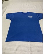 Vintage Single Stitch Blue T Shirt NO TAG First National Bank of Crossvi... - £6.72 GBP