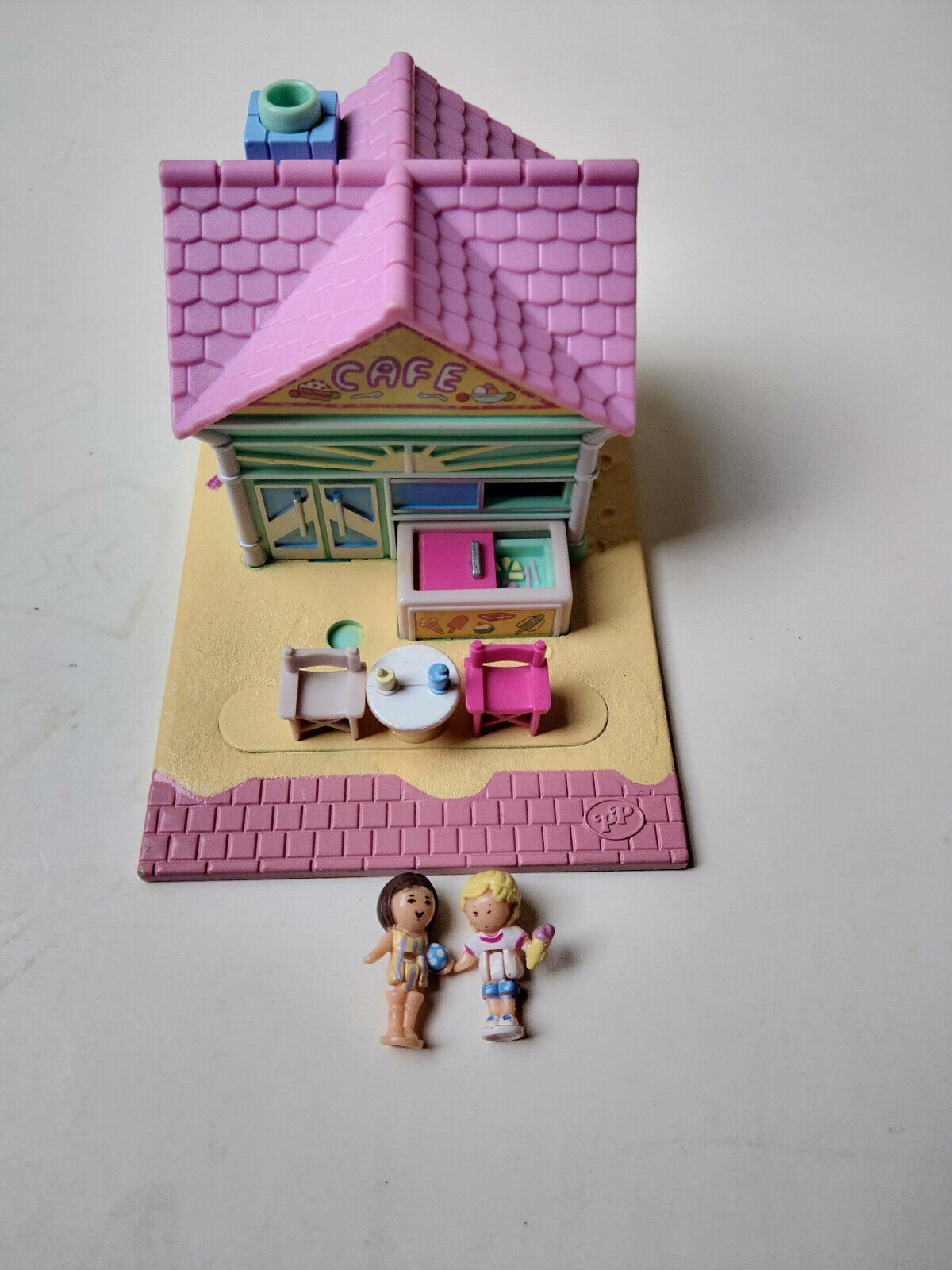 Vtg Polly Pocket Beach Cafe House 1993 Bluebird Toys Complete - $39.99