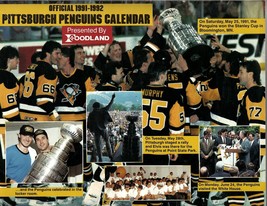 VINTAGE 1991 Pittsburgh Penguins / Foodland Calendar Unused Mario Lemieu... - £15.56 GBP