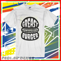 New Greasy Burger T-Shirt Usa Size - £17.34 GBP