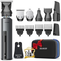 Glaker Beard Trimmer For Men - Waterproof 6 In 1 Complete Grooming Kits For - $37.96