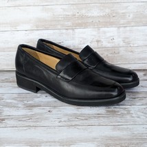 Enzo Angiolini Women&#39;s Loafers Black Leather Size 5.5 M - $24.99