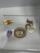 Vintage 1960&#39;s 70&#39;s Vote for Nixon Brooches Pins Lot - £12.72 GBP