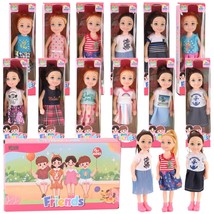 12 Pack: Little Girls Party Favors Dolls - 5&quot; Small Toddler Doll Toys Kids Minia - £44.05 GBP