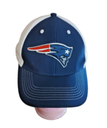 New England Patriots Hat Cap Men’s Blue Mesh Adjustable Stretch NFL Foot... - $12.19