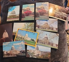 Lot Of 11 Vtg Postcards Us Capitol, Washington DC, Senate, House Of... - £5.05 GBP