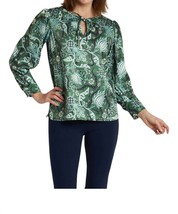 Ck Bradley carmen top in Frolic Hunter Green - size L - £78.86 GBP