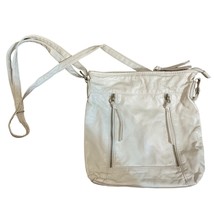 Bueno Crossbody Bag Purse with Adjustable Strap with double zipper cream y2k - £22.12 GBP