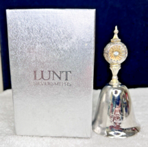 Vintage Lunt Silver Christmas Bell 1999 In Original Box AC Design - $12.38