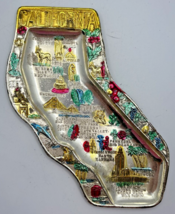 Vintage California Metal Ashtray Jewelry Tray Souvenir SKUPB184 - £27.45 GBP