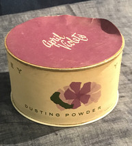 Vintage YARDLEY April Violets Dusting Powder 5 oz Boxed Cardboard &amp; Metal - £6.04 GBP
