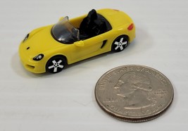 *B6) Ferrero Kinder Surprise Egg Yellow Porsche Boxster Mini Toy - $5.93