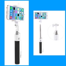 Vivitar Selfie Stick With Built In Shutter Release 42&quot; New Black Red Blue - $7.07