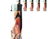 Texas Pin Up Girl D2 Lighters Set of 5 Electronic Refillable Butane  - £12.41 GBP