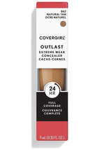 Covergirl Outlast Extreme Wear Concealer 862  Natural Tan Full Coverage:9ml - £10.81 GBP