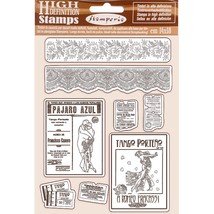 Stamperia Cling Rubber Stamp 5.5&quot;X7&quot; Borders &amp; Frame, Desire - $37.26
