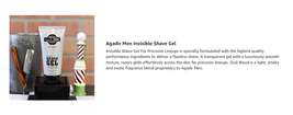 Agadir Men Invisible Shave Gel, 6 fl oz image 5
