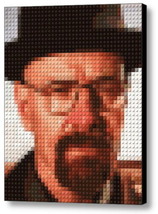 Breaking Bad Walter White Heisenberg Lego Framed Mosaic Limited Editin Art Print - £15.33 GBP